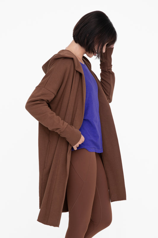 Longline Hooded Cardigan
