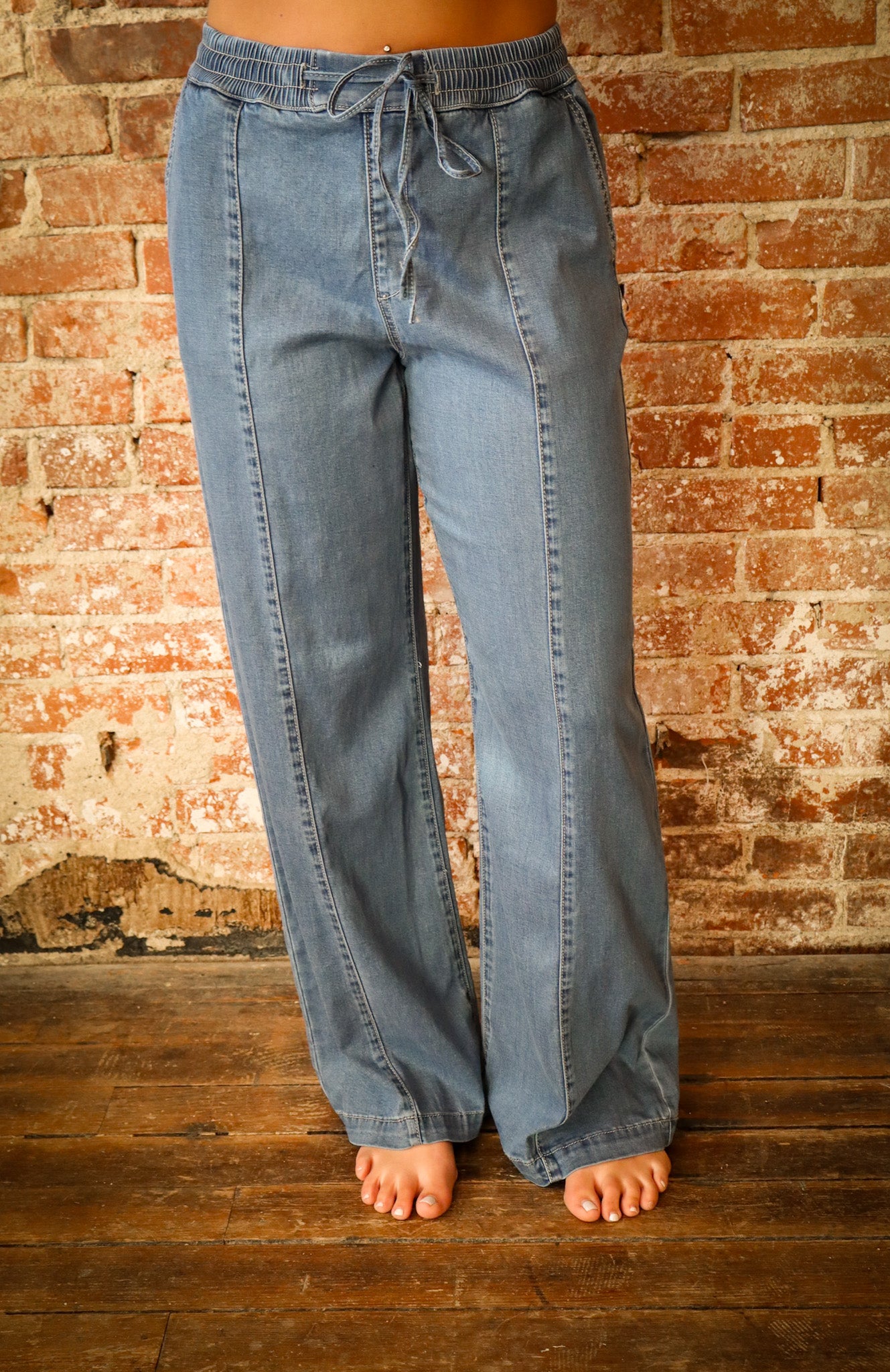 High Rise Wide Joggers