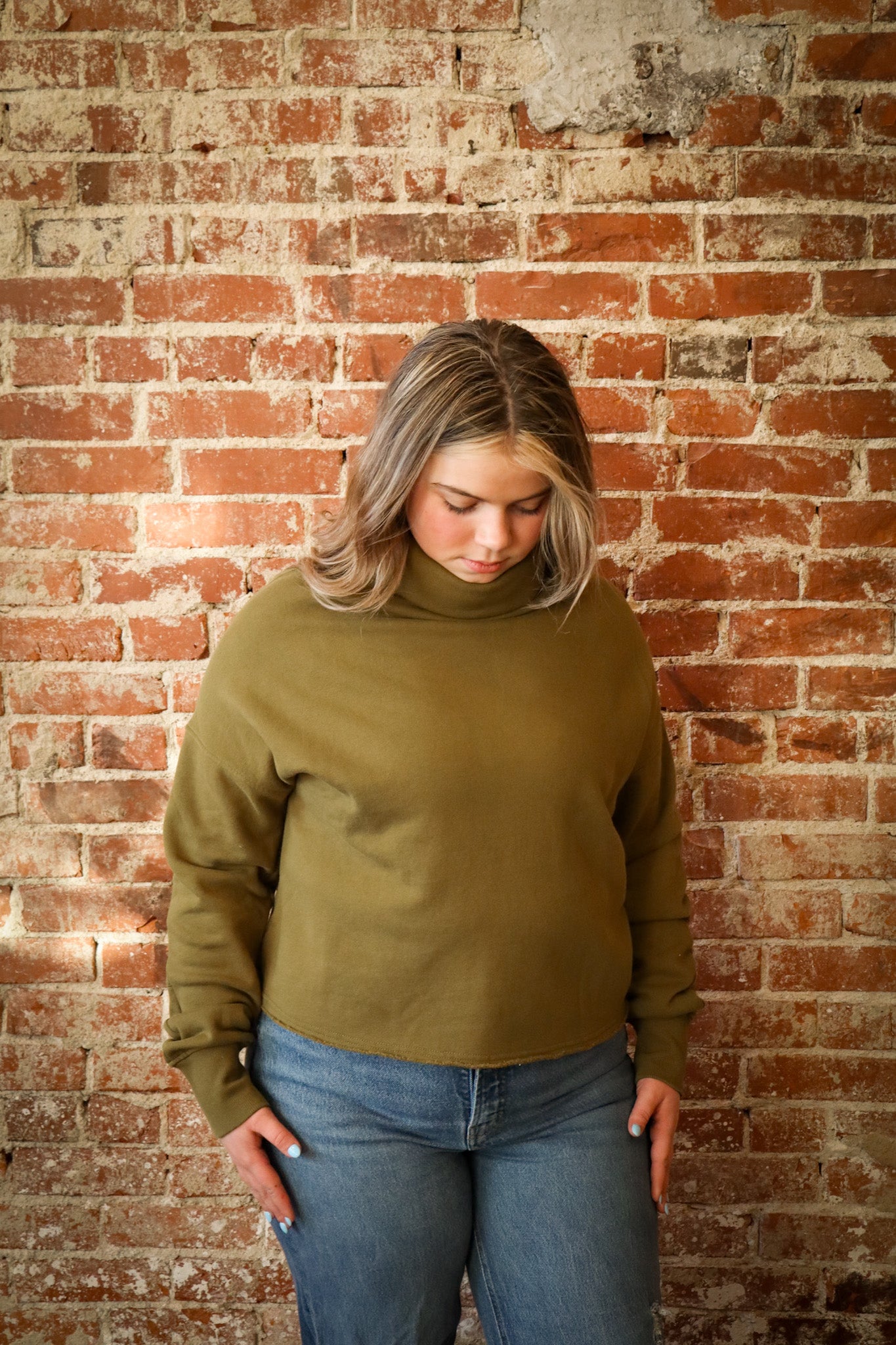 Olive Cozy Turtleneck