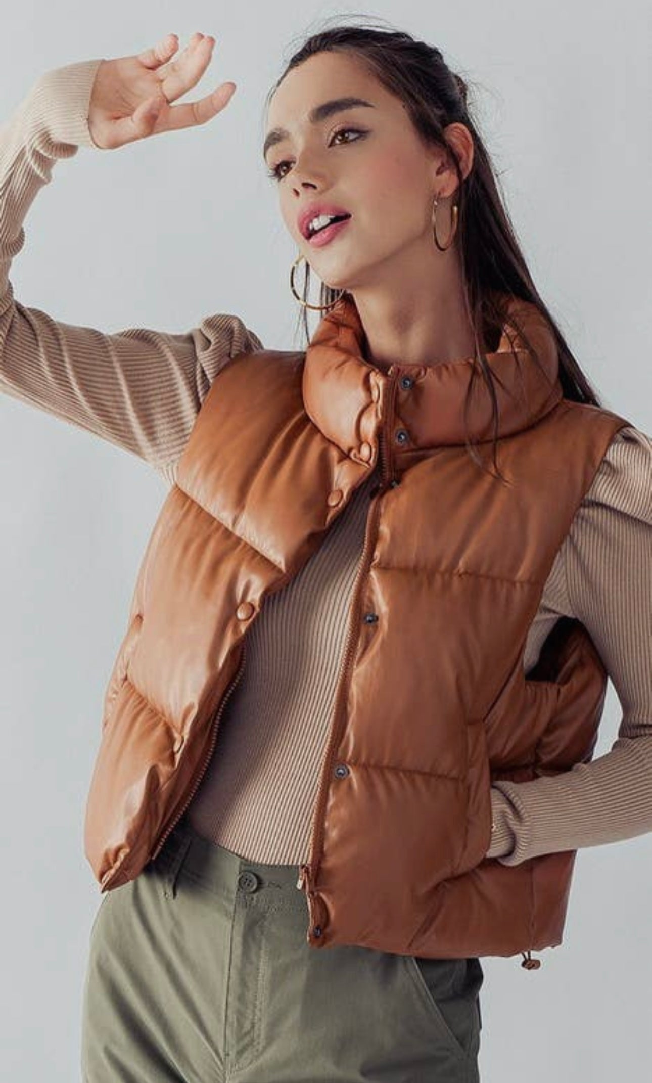 Urban Cropped Puffer Vest