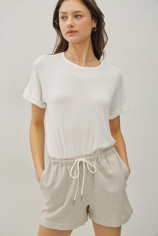 Pinstripe Shorts