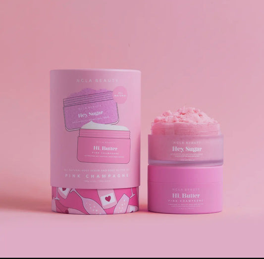 Pink Champagne Body Scub + Body Butter