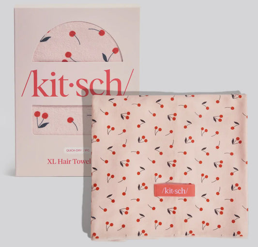 Cherry XL Hair Towel Wrap