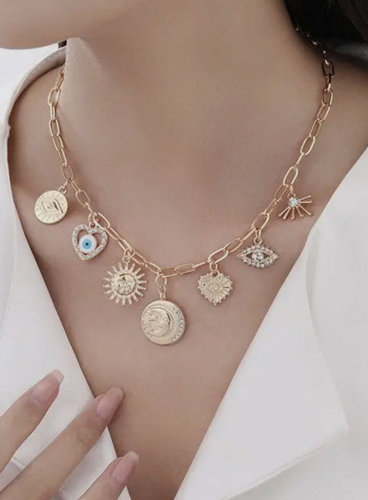 Sun Charm Necklace