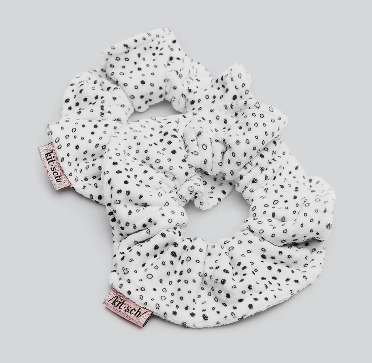 Micro Dot Towel Scrunchies