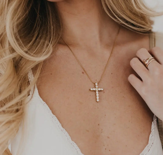 Hannah Diamond Cross Necklace