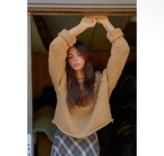 Rolled Collar Sweater
