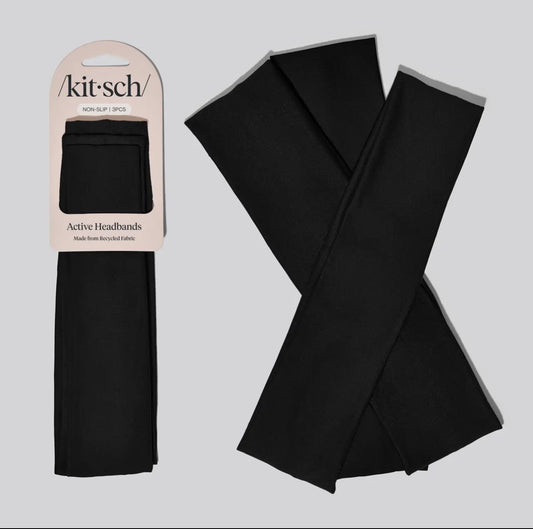 Black Active Headbands