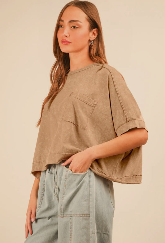 Casual Mineral Washed Top