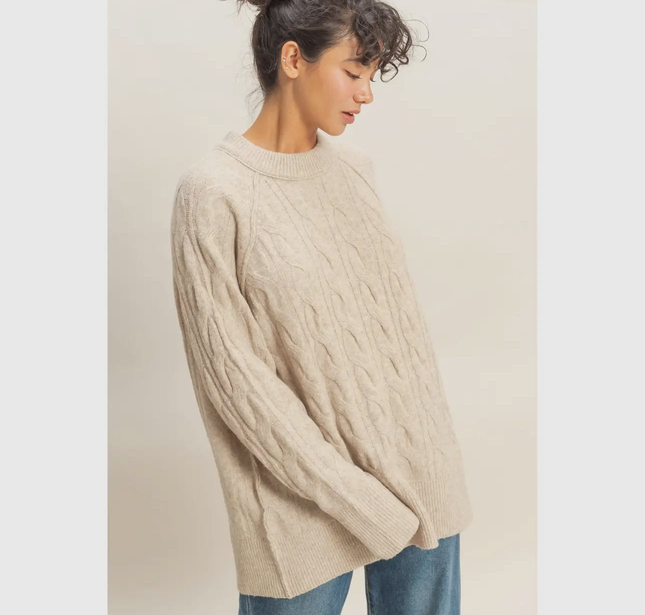 Honeycomb Knit Sweater