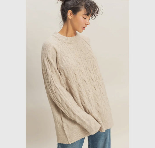Honeycomb Knit Sweater