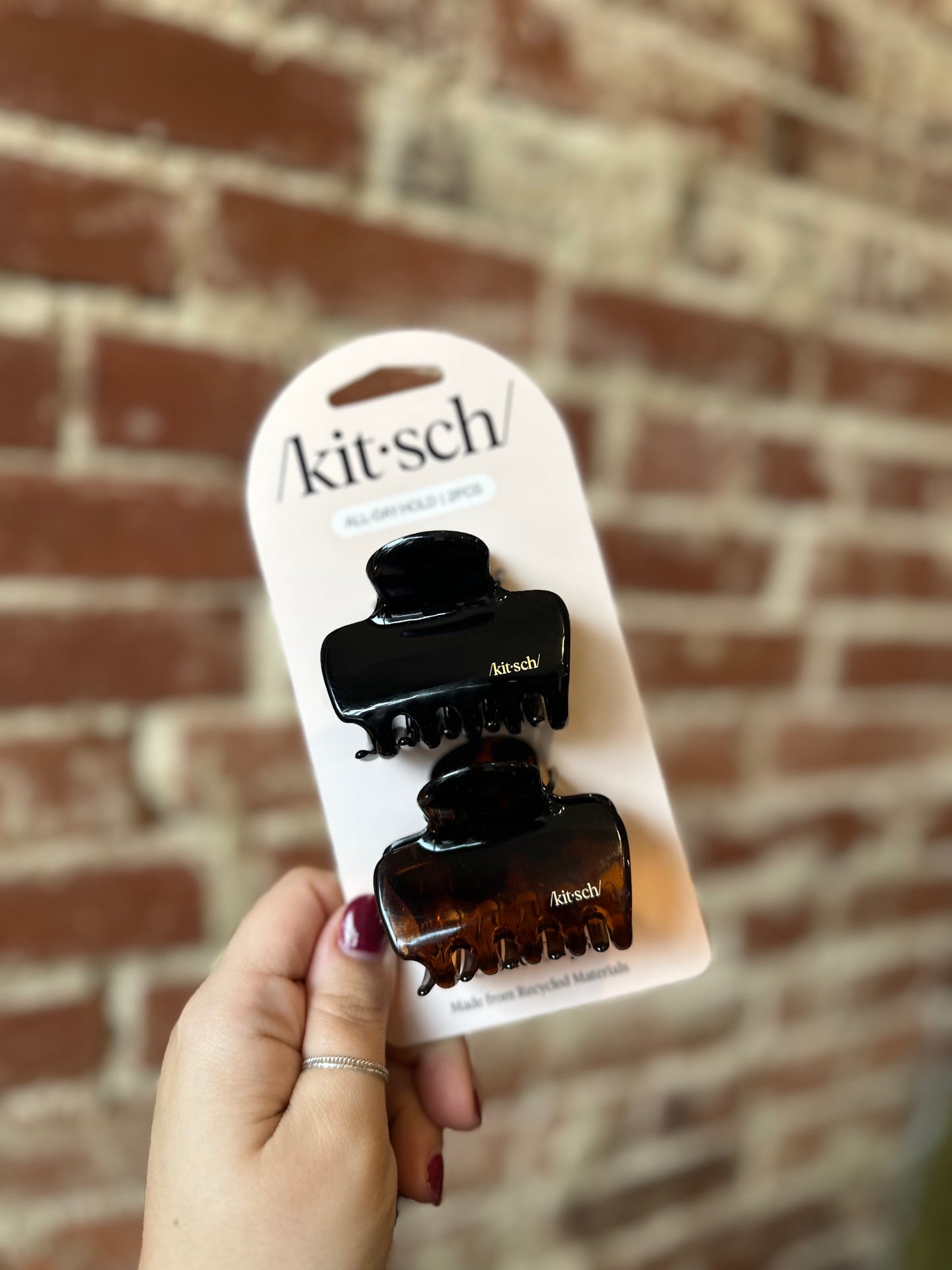 Recycled Plastic Medium Puffy Claw Clips