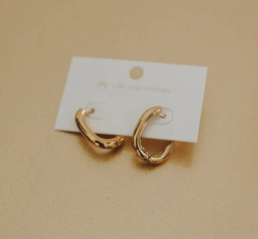 Flirty Fantasy Oval Hoop Earrings