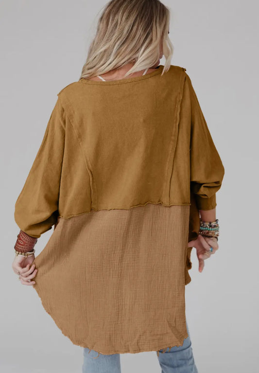 Free Spirit Raw Hem Top