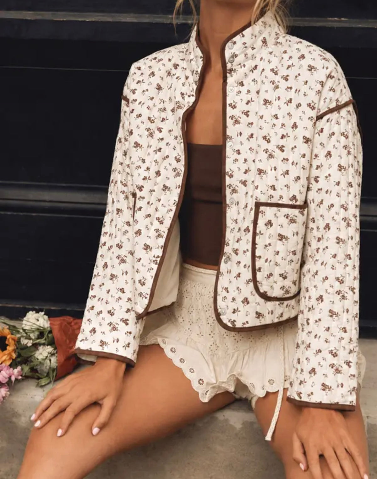 Floral Quilted Jacket
