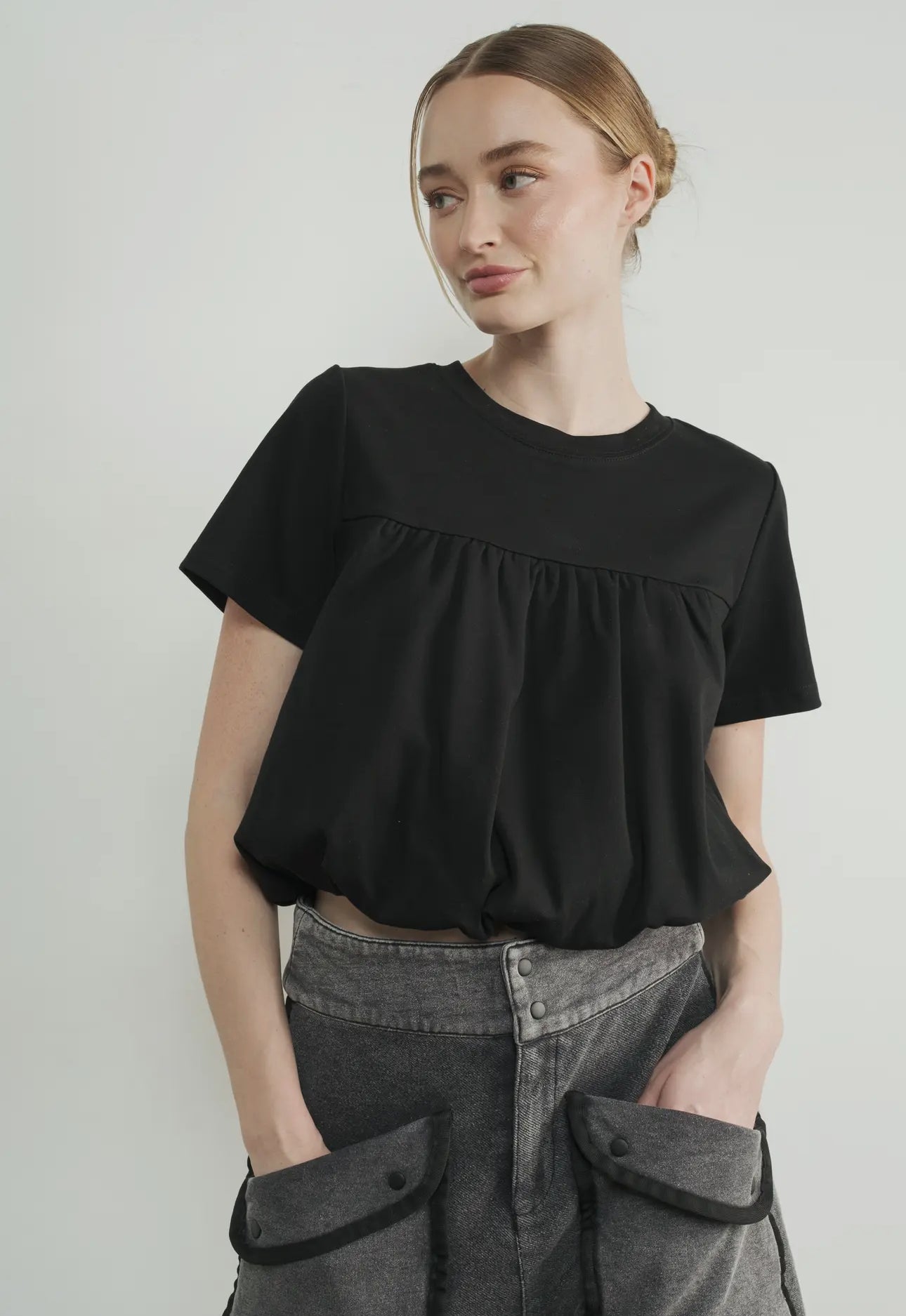 Bubble Hem Top