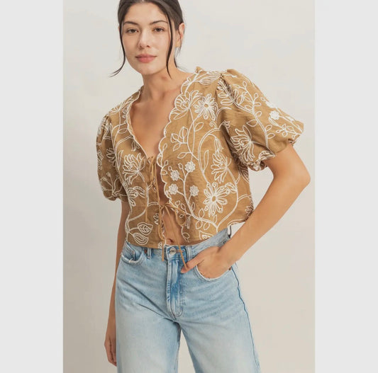 Kiara Embroidered Top