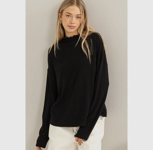 Leigh High Neck Top