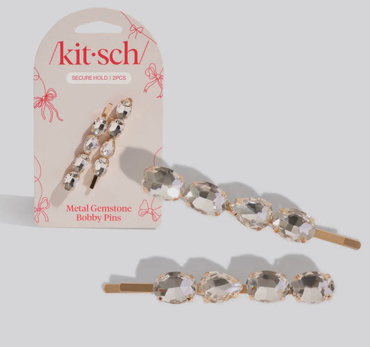 Holiday Gemstone Bobby Pins