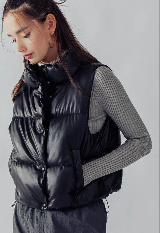 Urban Cropped Puffer Vest