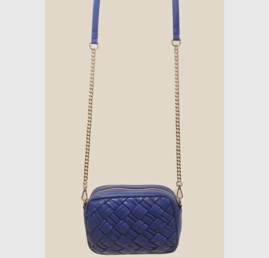Braided Faux Leather Bag