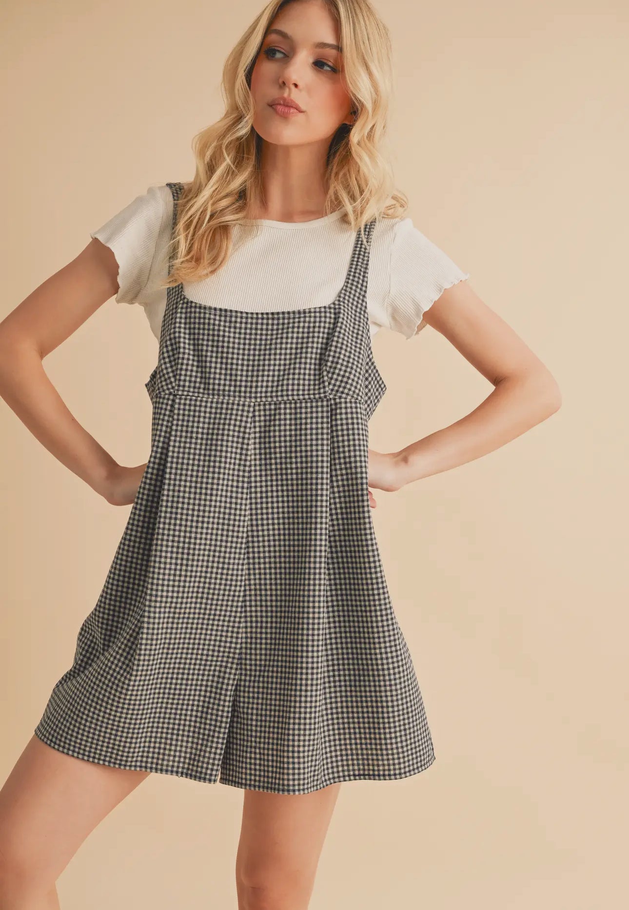 Gingham Grove Romper