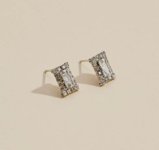 Rhinestone Gold Dipped Studs
