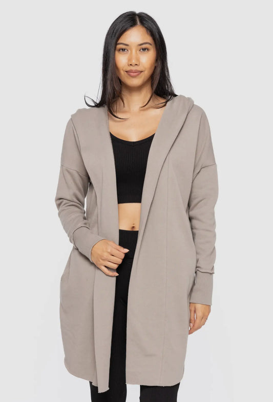 Longline Hooded Cardigan