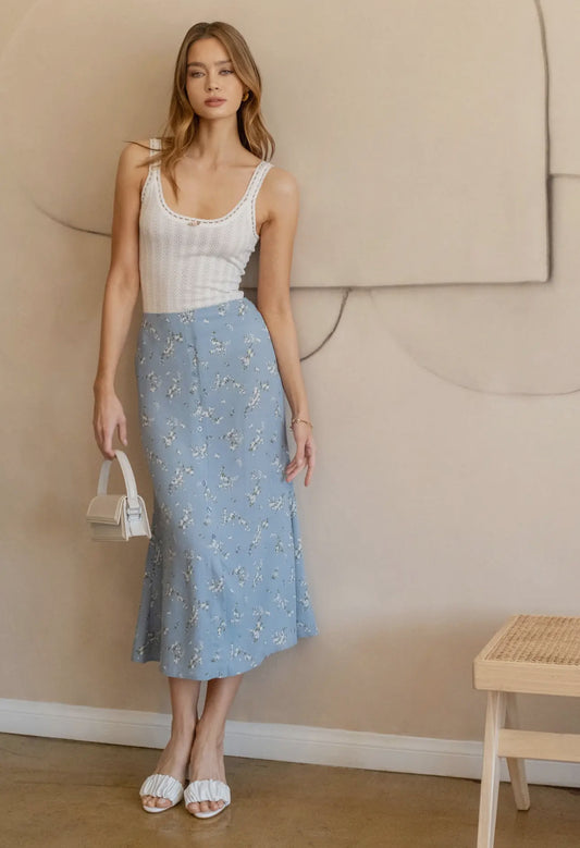 Floral Midi Button Down