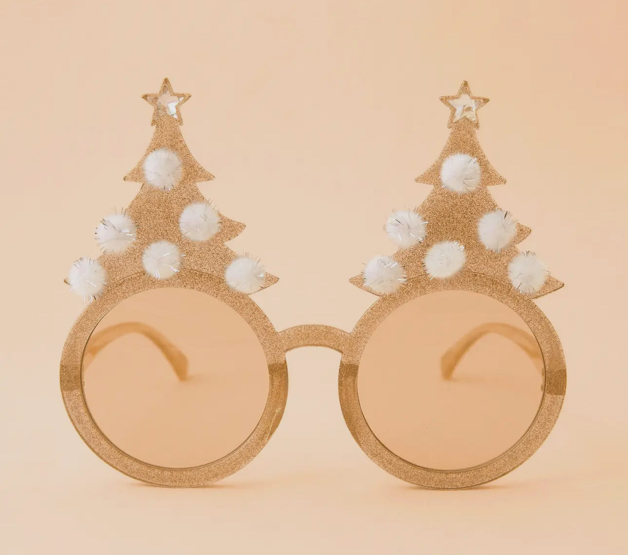 Gold Christmas Tree Glasses