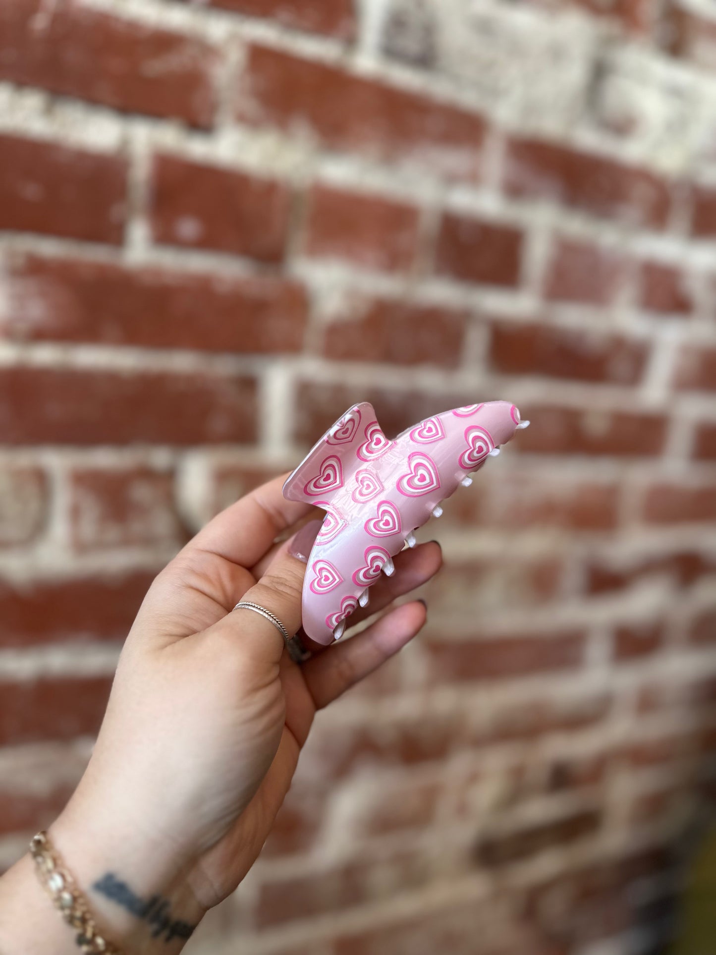 Valentine Swirl Claw Clip
