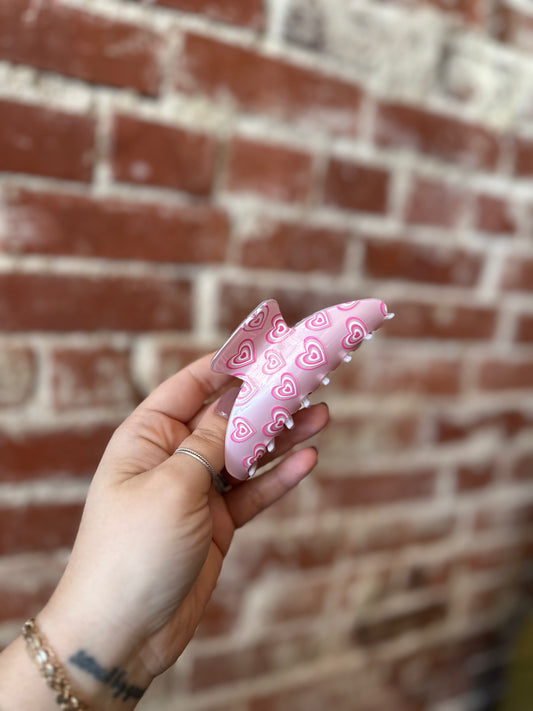Valentine Swirl Claw Clip