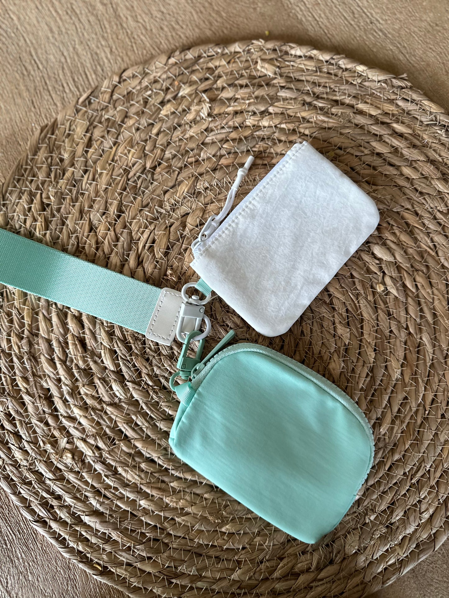 Double Zip Pouch Wristlet