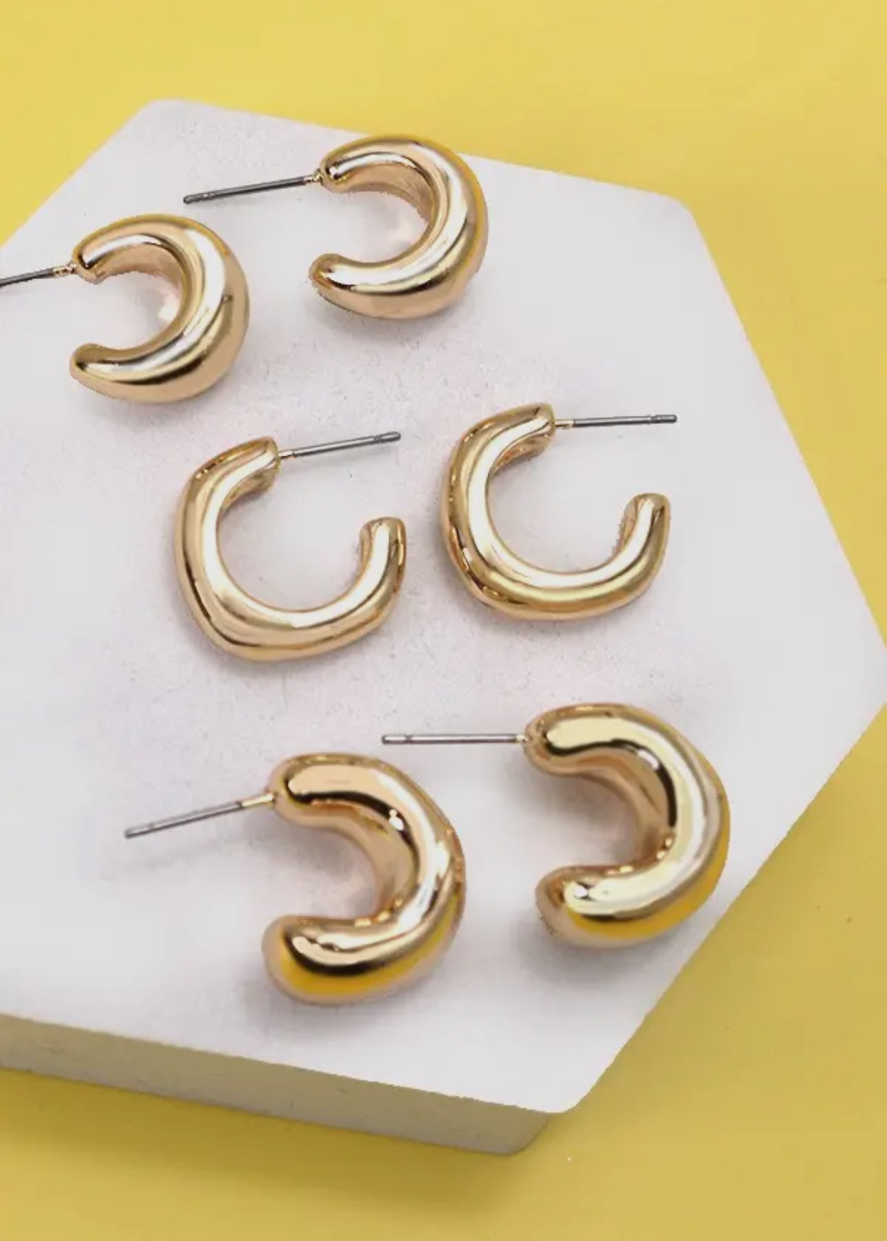Bubbly Mini Hoop Trio Earrings