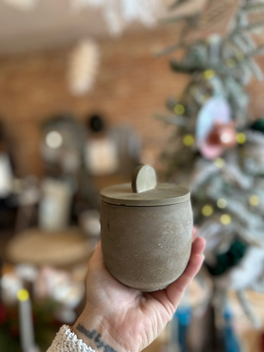 Cement Tumbler Candle