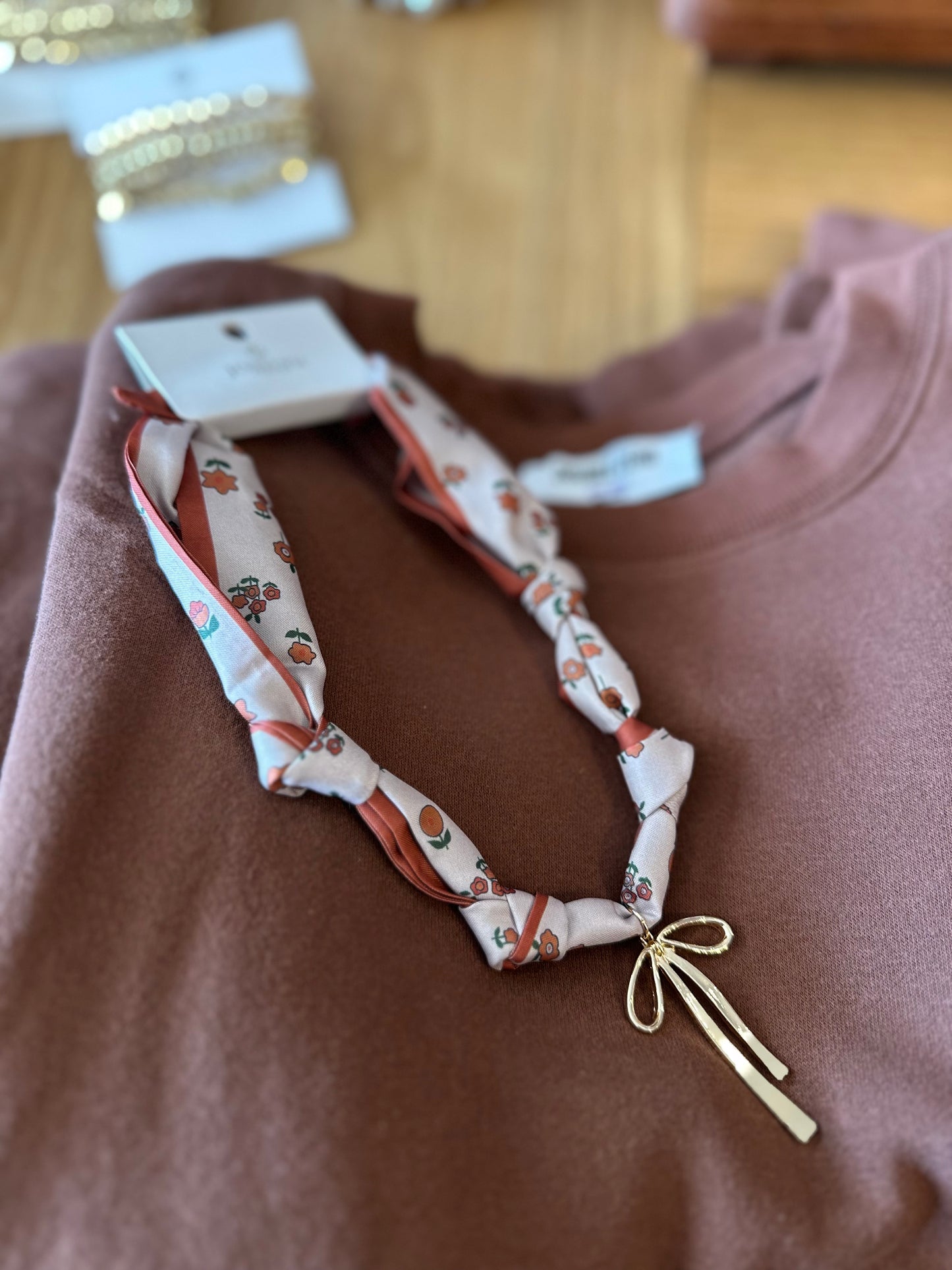Scarf Charm Necklace
