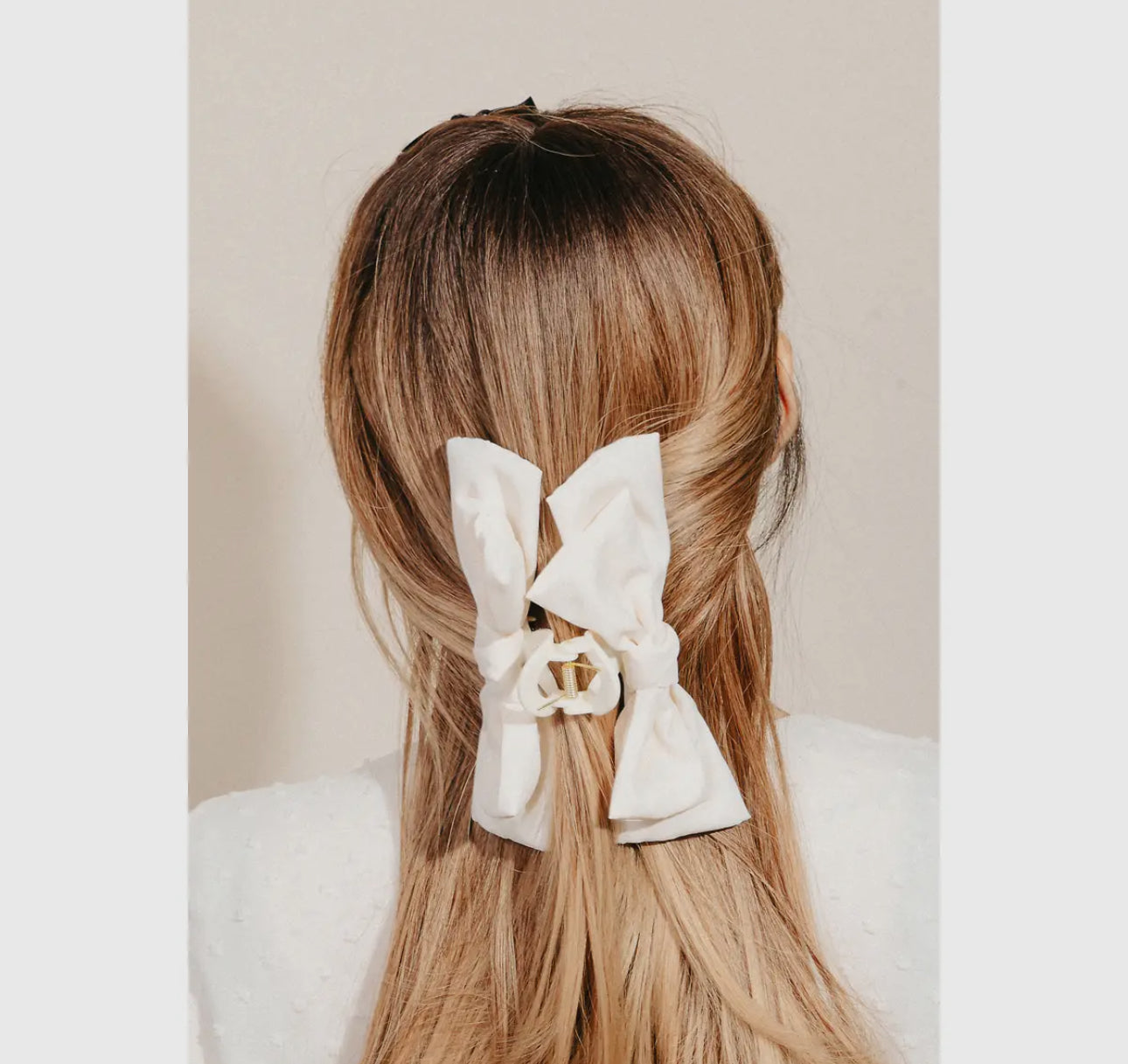 Double Ribbon Hair Claw