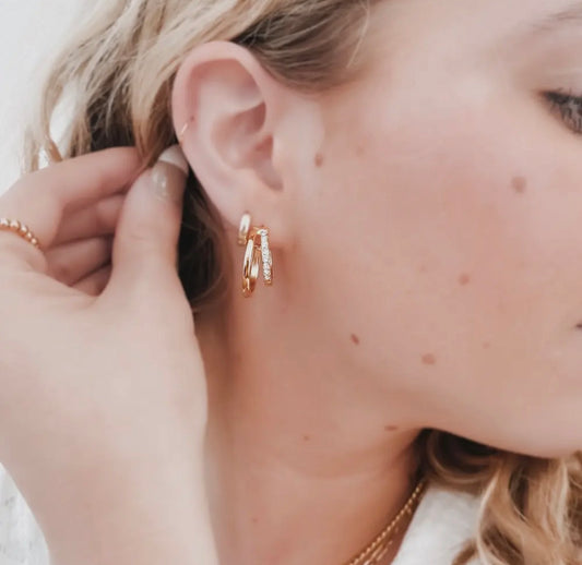 Stole the Show Double Hoops