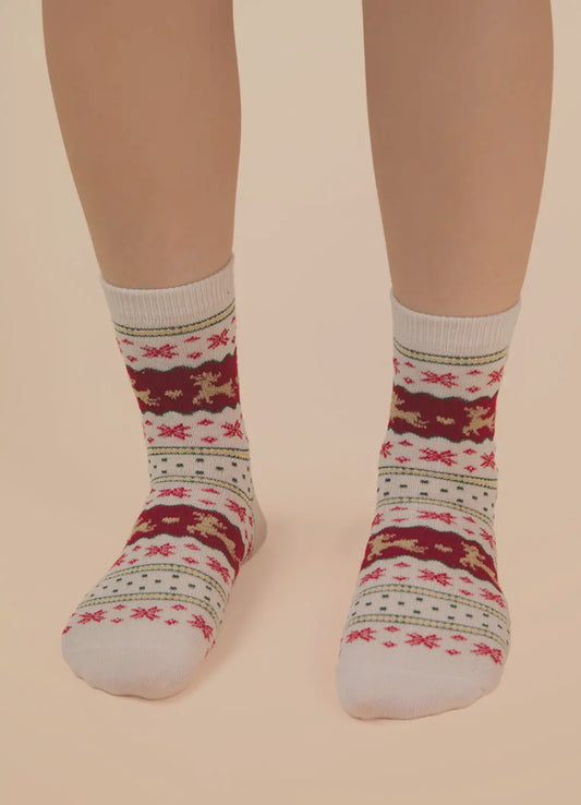Holiday Graphic Crew Socks