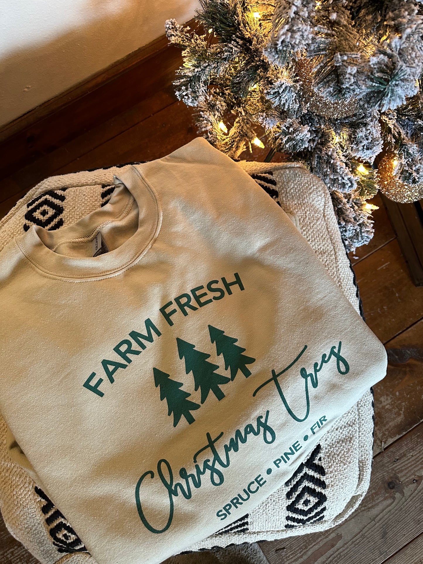 Farm Fresh Christmas Trees Crewneck