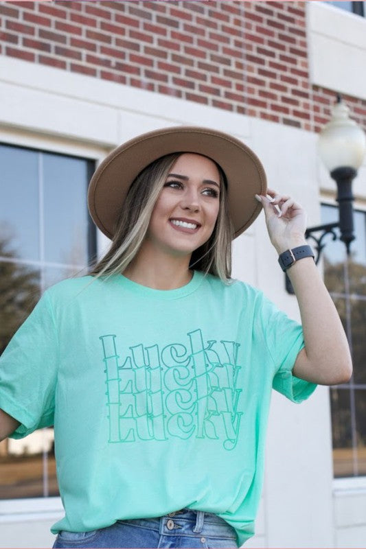 Lucky Stacked Tee