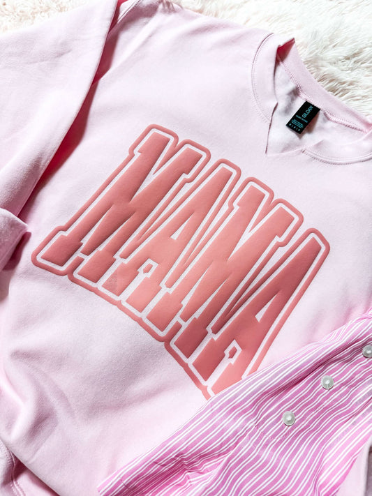 MAMA- Varsity 25 V-Neck Sweatshirt