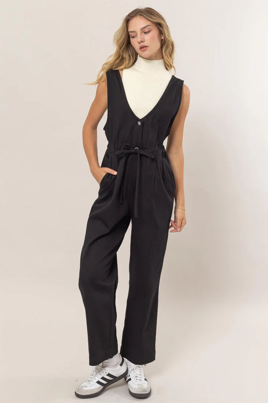 Maize Twill Jumpsuit