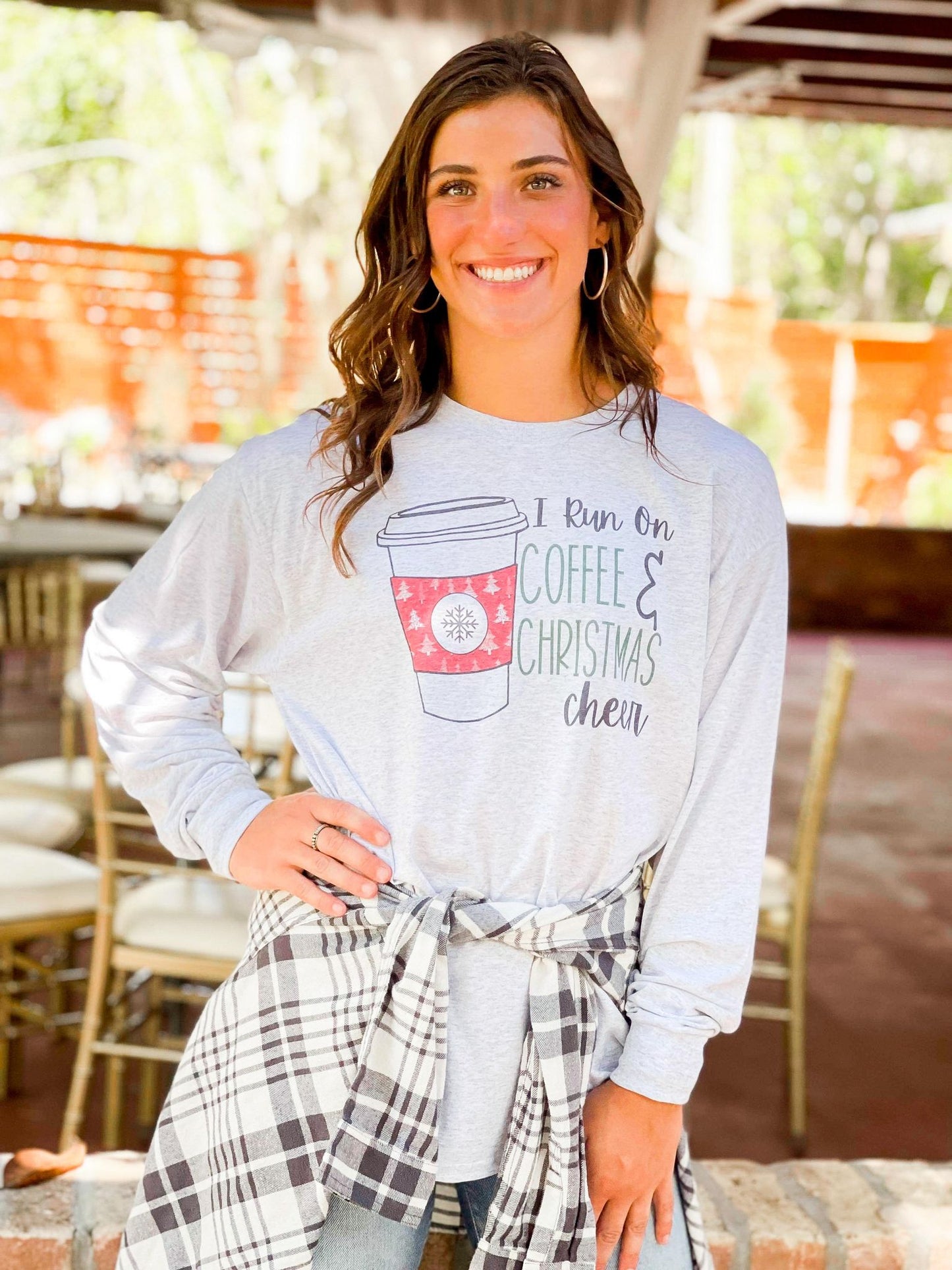 I Run On Coffee And Christmas Cheer Longsleeve