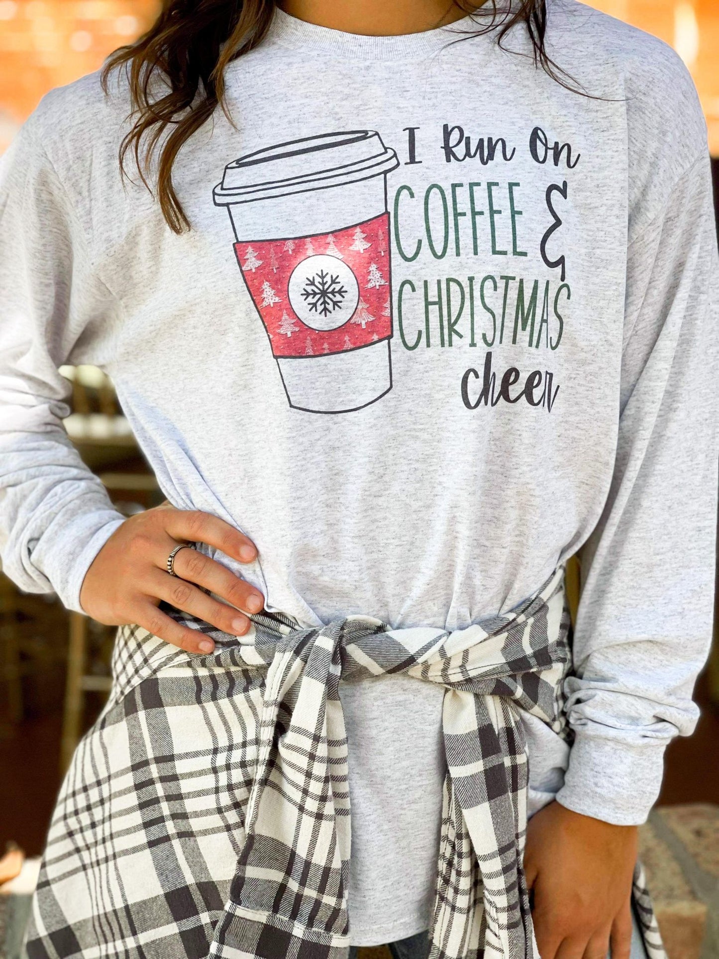 I Run On Coffee And Christmas Cheer Longsleeve