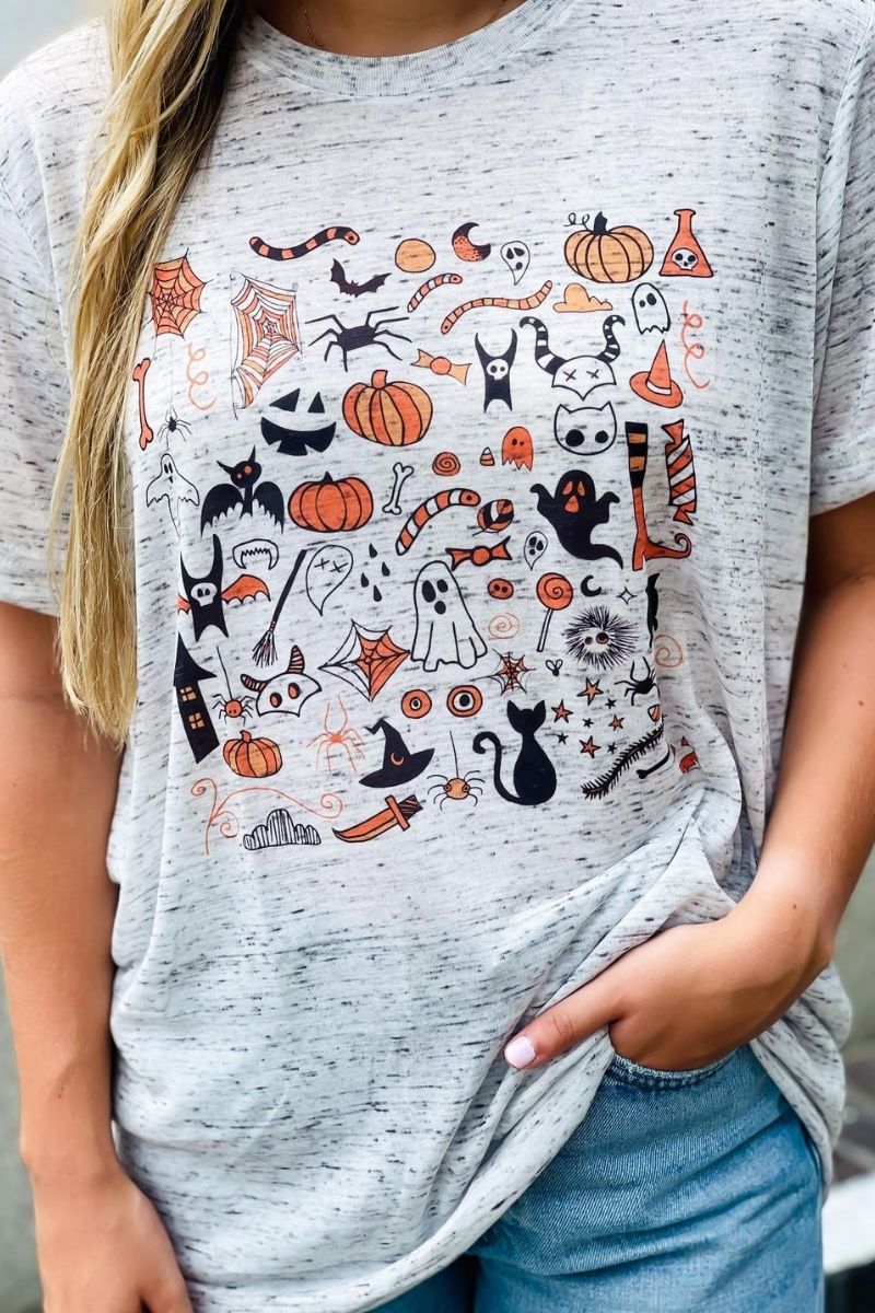 Halloween Marble Tee