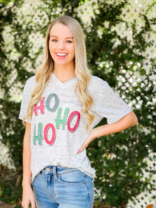 HO HO HO Marble Tee