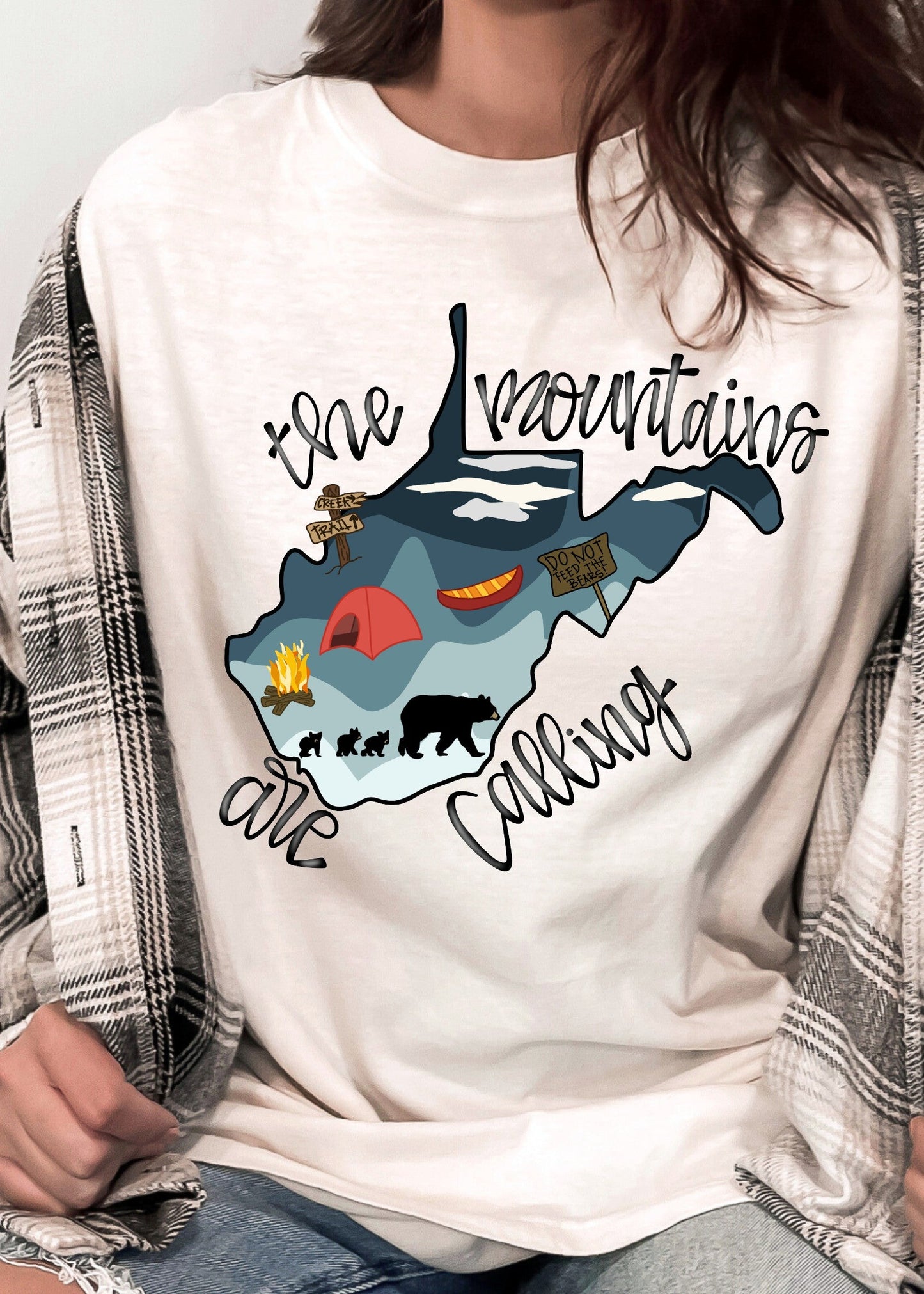 The Mountains Are Calling Scene DTF Tee