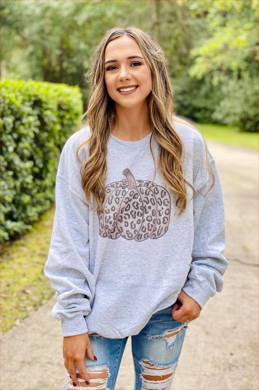 Leopard Pumpkin Sweatshirt