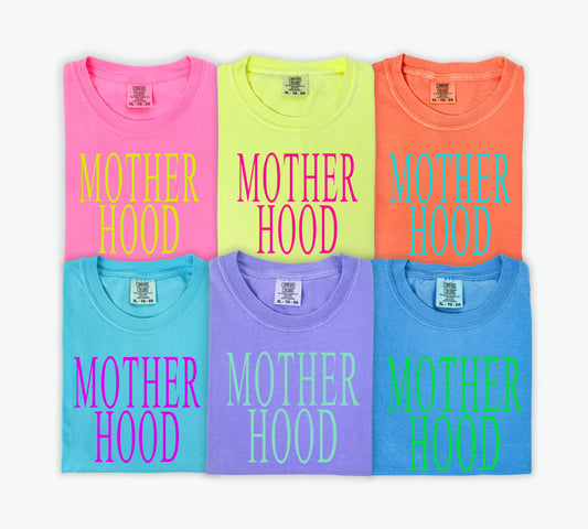 Summer Neon Motherhood DTF Tee